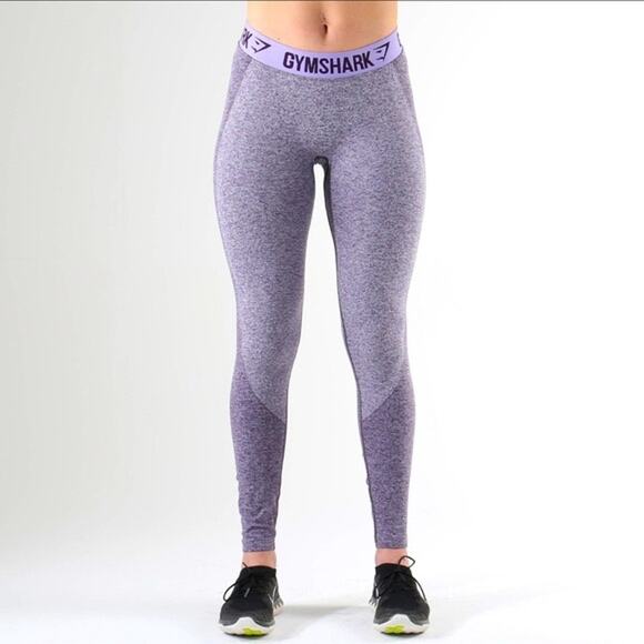 Gymshark Compression Midrise Leggings Purple Women's Size Medium Activewear - Picture 1 of 3